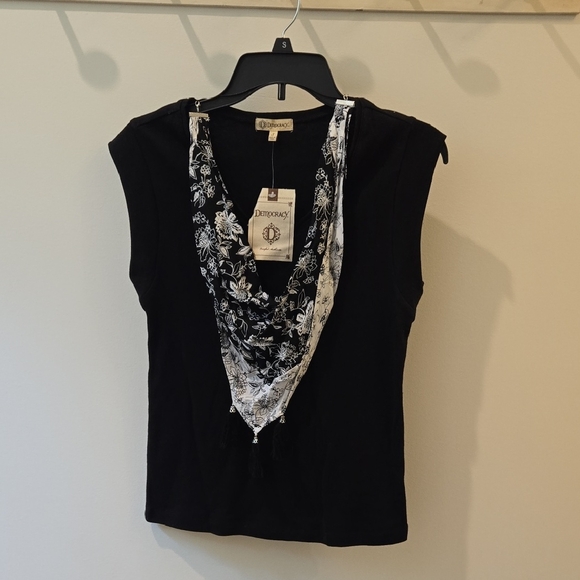 Dior Black Embellished Fitted Tank Top - Picture 1 of 6